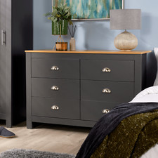 Chest of 6 Drawers Graphite