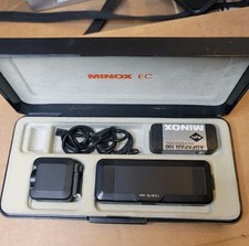 Minox EC miniature spy camera flash film chain in case perfect unused condition