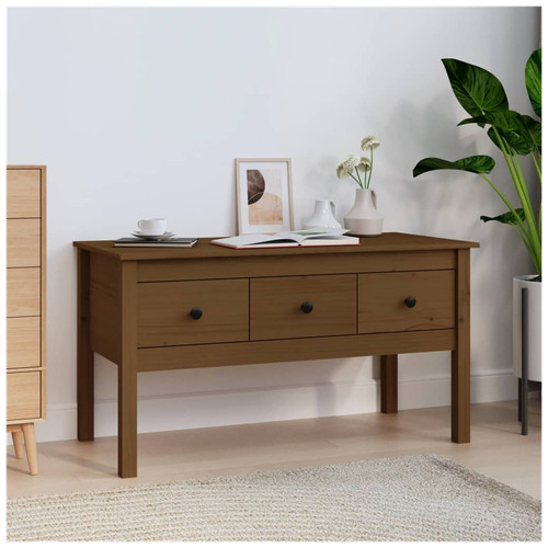 Coffee table honey brown - coffee, solid