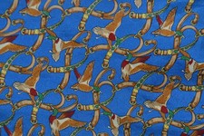 blue silk ascot / cravat with