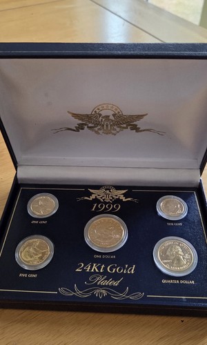 1999 24kt gold - plated, coin