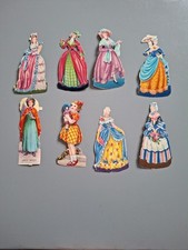 8 X Paper Scraps Vintage Fashionable Ladies / Sally(the Old Curiosity Shop)