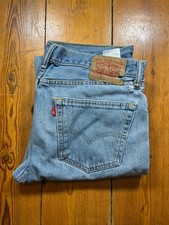 Levi’s 505 light blue jeans 34w 30l distressed