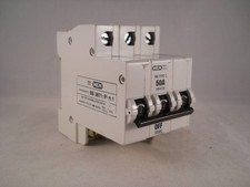 MEM MCB 50 Amp Type C Triple Pole 3 Phase Breaker 50A Memshield 3T503 503C 503MC