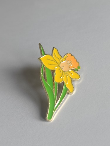 Daffodil enamel pin badge - pin,