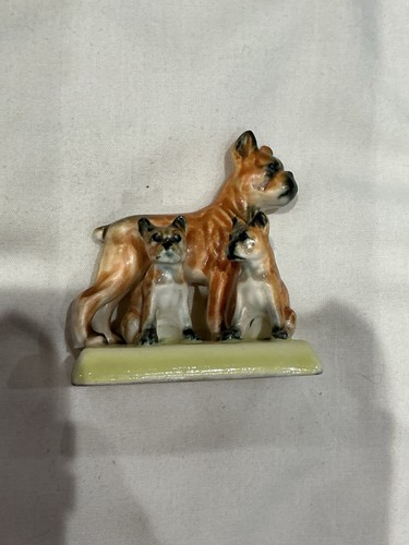 Vintage ceramic boxer dog - boxer,