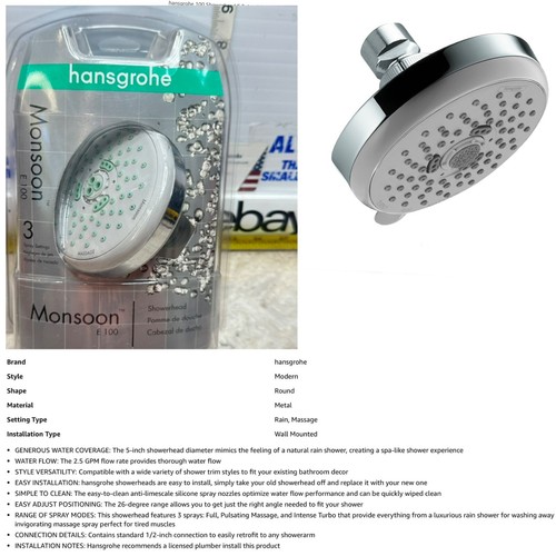 Hansgrohe 100 monsoon - hansgrohe, e