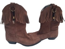 Vintage leather cowboy boots - leather,