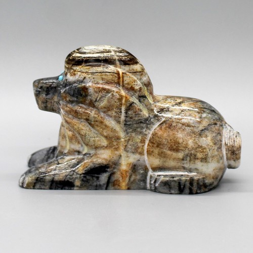 Zuni picasso marble large - marble, lion