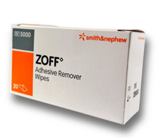 Zoff Adhesive Remover 20 Wipes - To Remove Adhesive Dressings/Tapes/Residues-