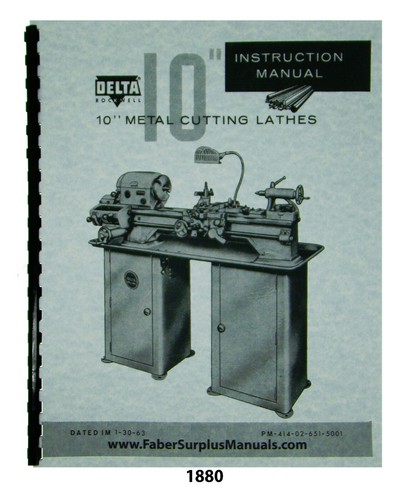 Delta rockwell metal lathe - rockwell, 10"