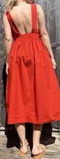 COS Tomato Red Open Back Fit &