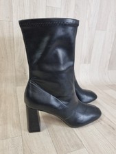 Black Zara Sock Ankle Boots EU