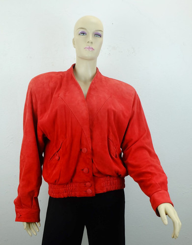 True vintage 80s suede leather - true,