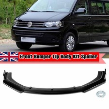 FOR VW TRANSPORTER T5 T6 FRONT LOWER BLACK SPLITTER SPORTLINE BUMPER LIP SPOILER