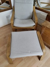 POÄNG Armchair and footstool
