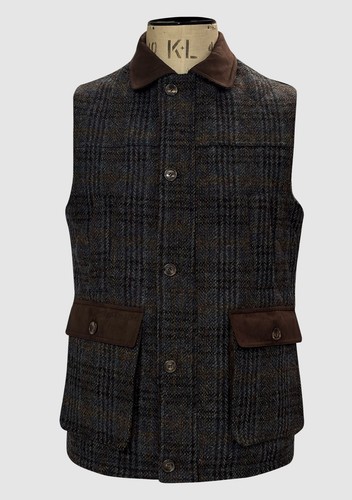 Mens grey brown check harris - check,