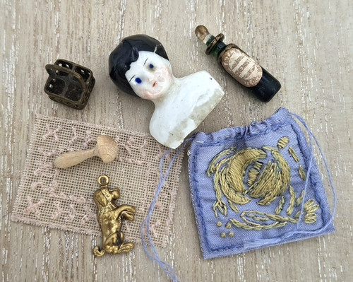 Antique dolls house lot