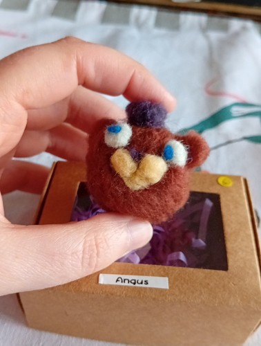Hand crafted needle felted - needle,