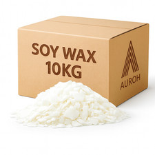 10 KG 100% Pure Soy Wax/Soya Candle Making Wax Natural Flakes Clean Burning UK
