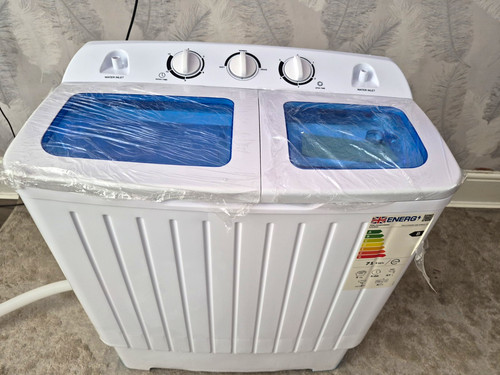 Portable twin tub top - portable, top-loading