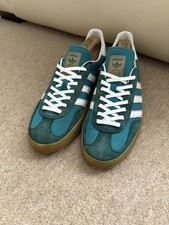 Men’s 2013 Deep Lake Adidas Gazelle Indoor Trainers Size 8 UK