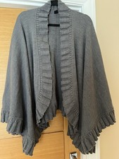 M&S Grey Shawl/Wrap, Adult Size, soft acrylic material with edging detail