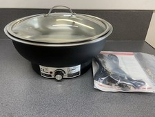 Sunnex Electric Chafer Hot Water Pan Stainless Steel 6.8 Litre Capacity New