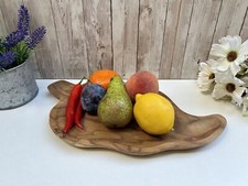 Wooden Leaf Shaped Bowl Fruit