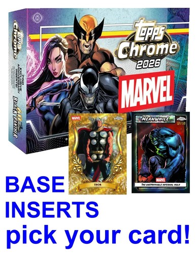2026 topps chrome marvel - chrome,