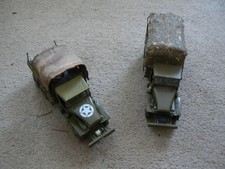 Tamiya 1/35 scale 2-1/2 ton 6x6 US Army Trucks - built,a/f,mobile workshop,drums