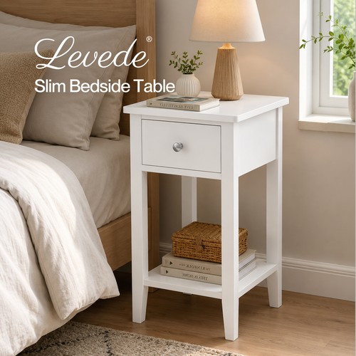 Levede bedside table slim - bedside,