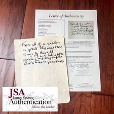 JOHN LENNON * JSA LOA * Handwritten Autograph Prose Poem Lyrics * Not Signed