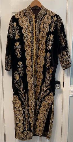 Vintage handmade black velvet - handmade,