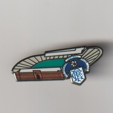 RANGERS FOOTBALL CLUB Enamel Crest & 1980's Ground Enamel Badge FREE POST UK