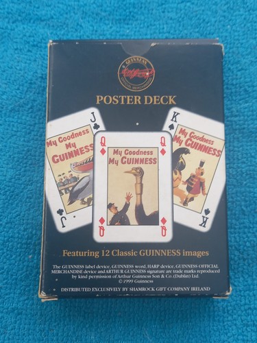 Guiness playing cards poster - cards.,