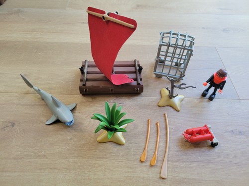 Playmobil raft shark diver - shark,,