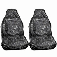 FITS FORD RANGER WILDTRAK 2 FRONT SEAT COVER HEAVY DUTY WATERPROOF CAMO GREY