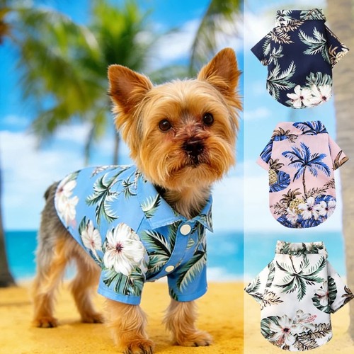 Hawaiian style dog shirt - hawaiian,