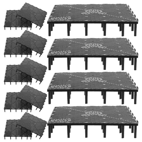 Pcs black pvc aquarium - 20,