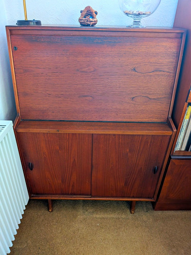 Mid century teak bureau - , by