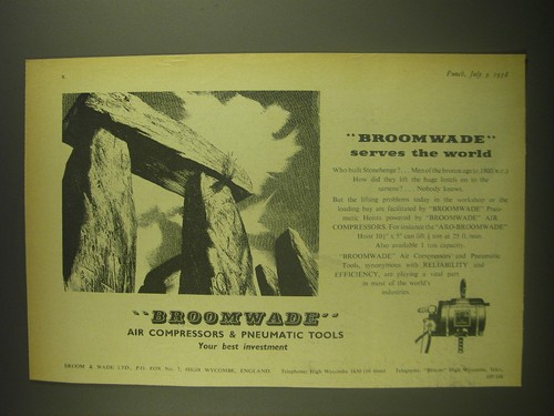1958 broomwade air compressors - air,