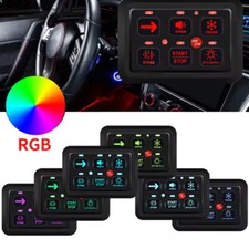 12V 6 Gang On-off Control Switch Panel LED Circuit Control for Car Boat Marine