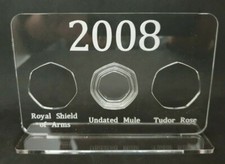 20p Undated Mule Acrylic display for 2008 20p set Holds x3 20ps coins