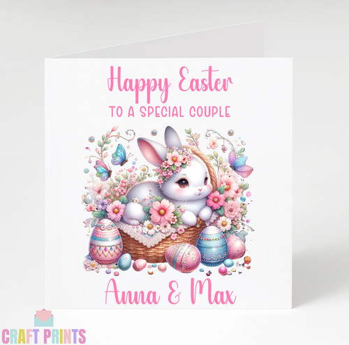 Personalised cute bunny easter - cute,