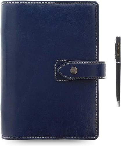 Filofax malden navy leather - navy,