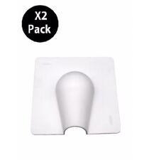 2 x  White Brick Buster Plate