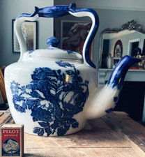 Antique Staffordshire Ironstone Blakeney Teapot- Very Large!
