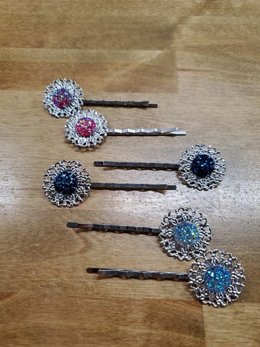 Set three silver and faux - and,