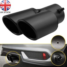 Black Dual Outlet Exhaust Tip